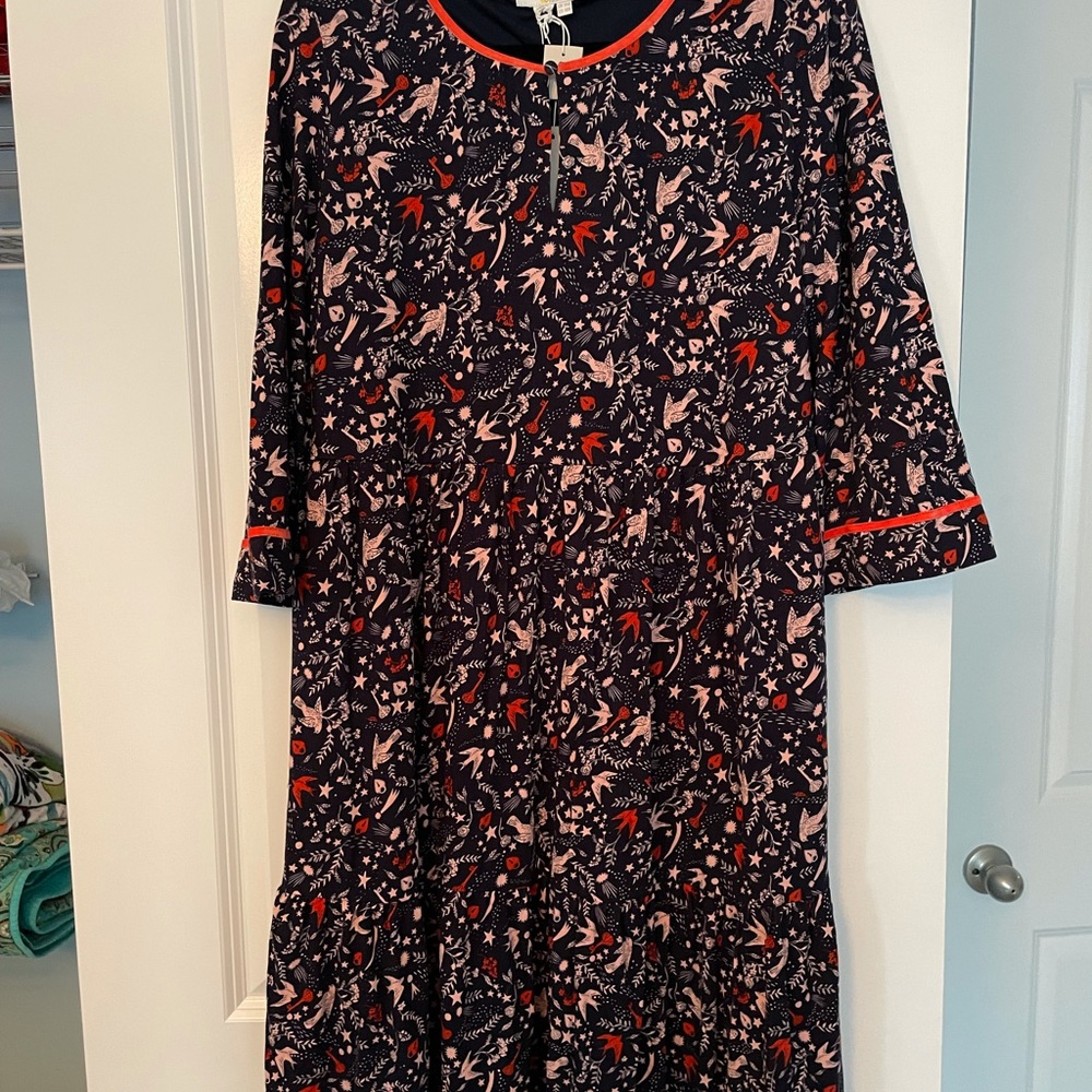 BODEN fall scape dress cotton pockets!